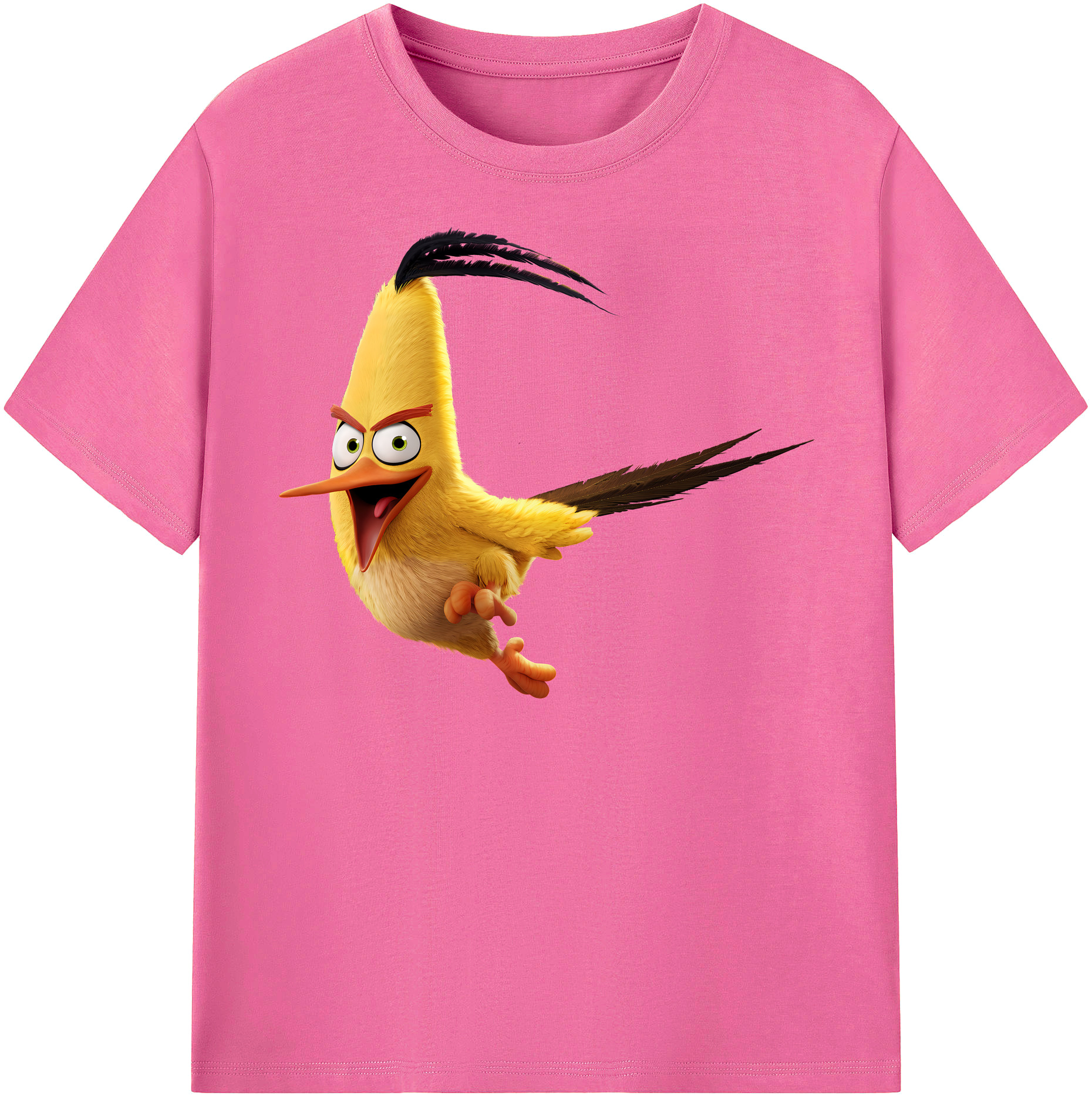 （画像用） Angry Birds アングリーバード レディースカジュアルプリントTシャツ（綿100％）